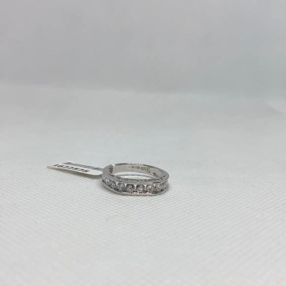 NWT Simulated Diamonds sterling silver ring J-63,64 - Picture 3 of 9